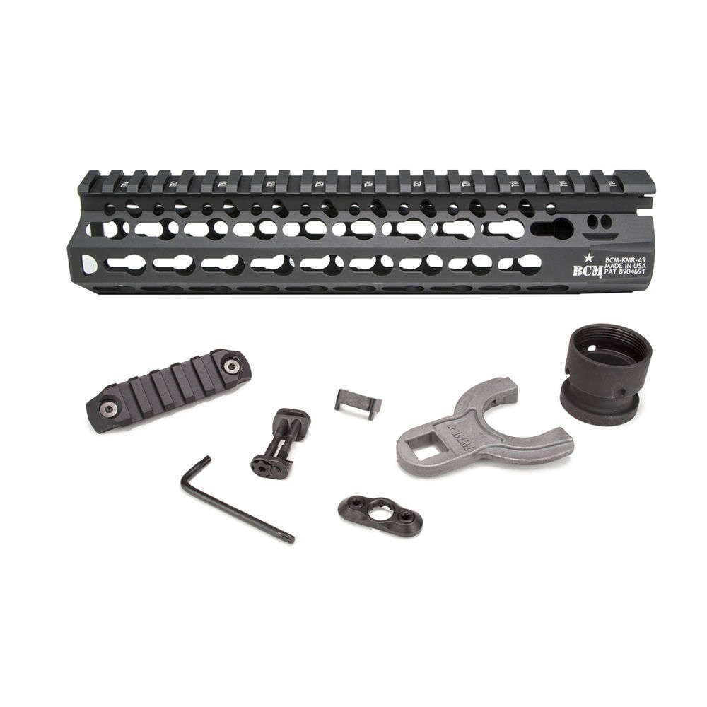 Grips Pads Stocks Bravo Company Aluminum BCM KMR-A9-556-BK    KMOD RAIL ALPHA 9         BLK • Model: Aluminum